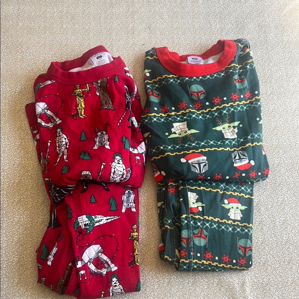Lot of 2 Hanna Anderson Star Wars 100% organic cotton size 12 unisex
